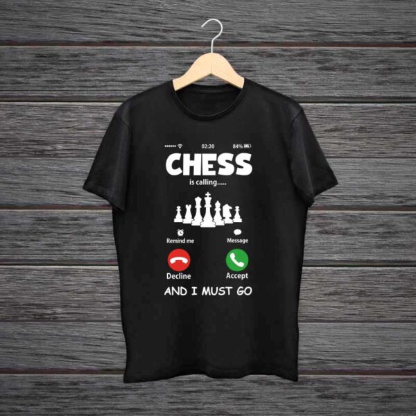Chess-Is-Calling-Trending-Black-Cotton-Tshirt