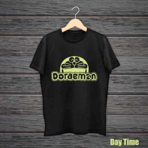 Doraemon Glow In The Dark Black Tshirt