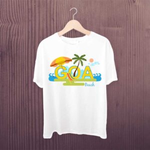 Goa Beach White Tshirt From Graphixking