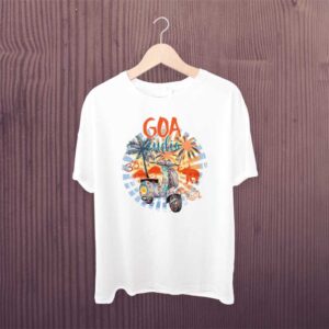 Goa India White Tshirt For Kids