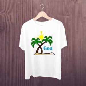 Goa Printed White Tshirt From Graphixking