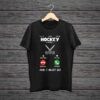 Hockey-Is-Calling-Trending-Black-Cotton-Tshirt