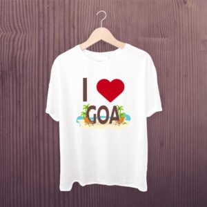 I Love Goa Beach Tshirt From Graphixking