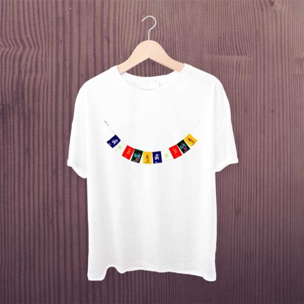 Ladakh-Flag-White-Tshirt
