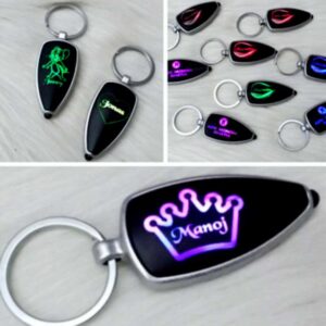 Personalized Multicolor Led Light Keychain