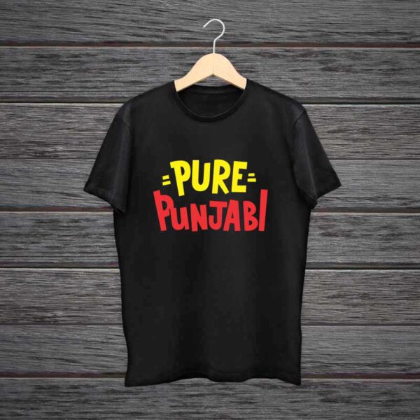 Punjabi-Black-Cotton-Tshirt
