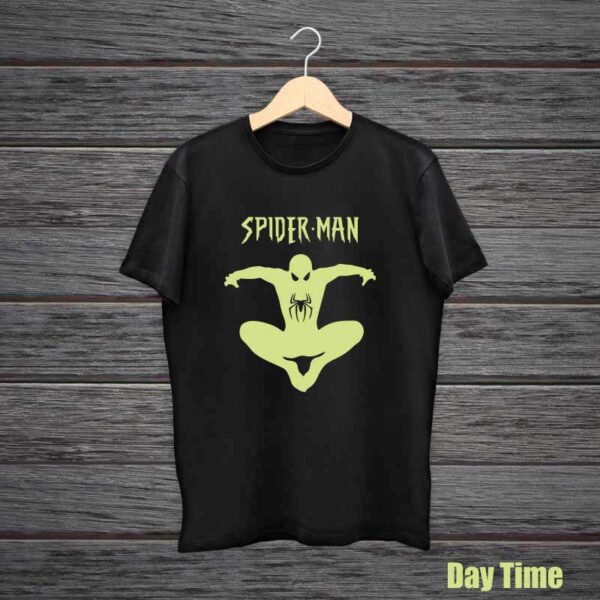 Spider-Man-Glow-In-The-Dark-Black-Tshirt-Day