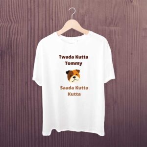 Twada Kutta Tommy White Tshirt