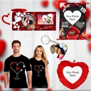 Valentine’s Day Gifts Combo Pillow, Mug, Couple Tshirt Combo-1