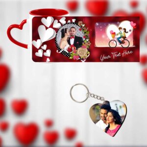 Valentine’s Gifts Combo Pack Mug, Keychain Combo-6