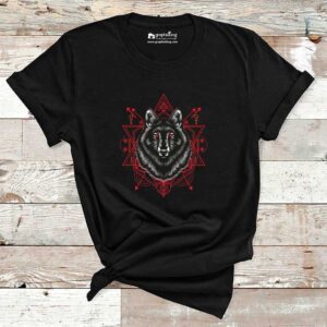 Alchemy Wolf Printed Cotton Tshirt