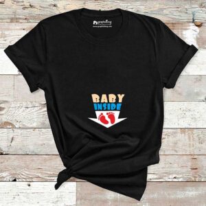 Baby Inside Footprint Maternity T-Shirt