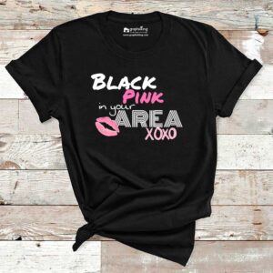 Black Pink In Your Area XOXO Cotton Tshirt