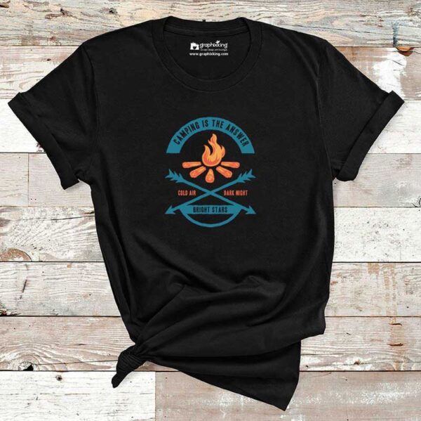 Camping-Is-The-Answer-Cotton-Tshirt