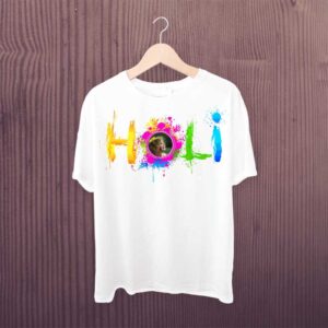 Customized Photo Printed Holi Tshirt