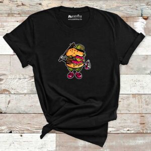 Graffiti Burger Cotton Tshirt
