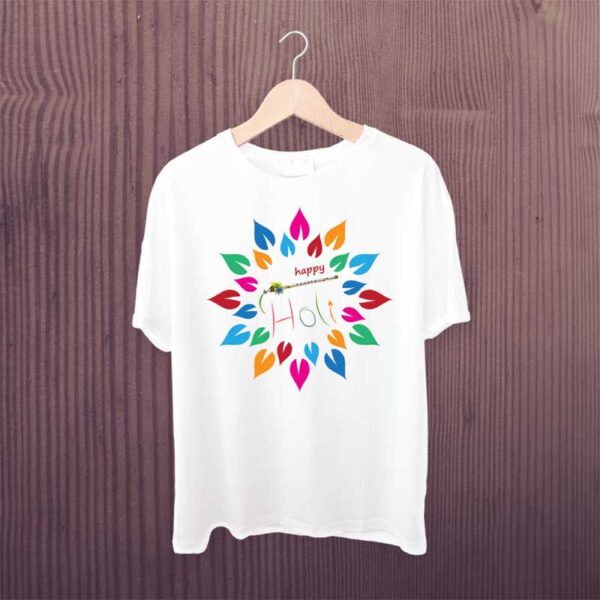 Happy-Holi-Bansuri-Tshirt