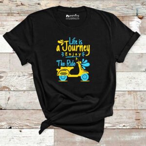 Life Is Journey Enjoy The Ride Cotton Tshirt