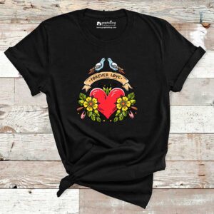 Love Forever Heart Cotton Tshirt