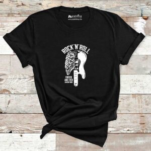 Rock N Roll Guitar Bons Cotton Tshirt