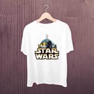 Star Wars White Printed Tshirt