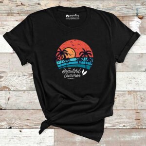 The Beautiful Summer Sunset Cotton Tshirt