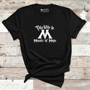 This Way To Ministry Of Magic Cotton Tshirt