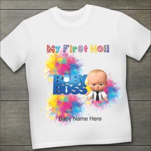 My First Holi Boss Baby Tshirt