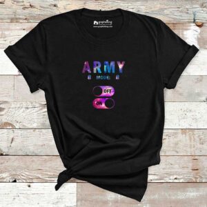 Army Mode Off On Bts Cotton Tshirt