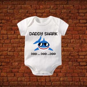 Daddy Shark Baby Romper