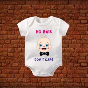 No Hair Baby Don’t Care Romper