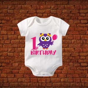 Owl’s First Birthday Baby Romper