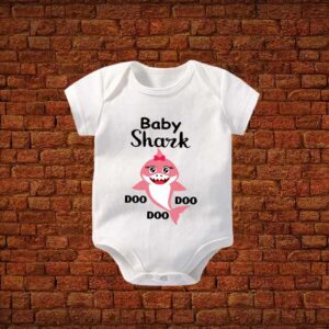 Pink Baby Shark Romper