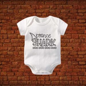 Prince Shark Baby Romper