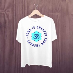 Yoga Is The Best Therapy Printed Tshirt