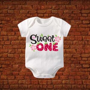 Sweet One Baby Romper