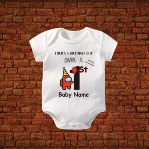 Baby Romper Among Us First Birthday