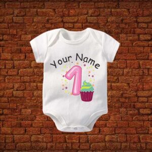 Baby Name 1 Birthday Romper