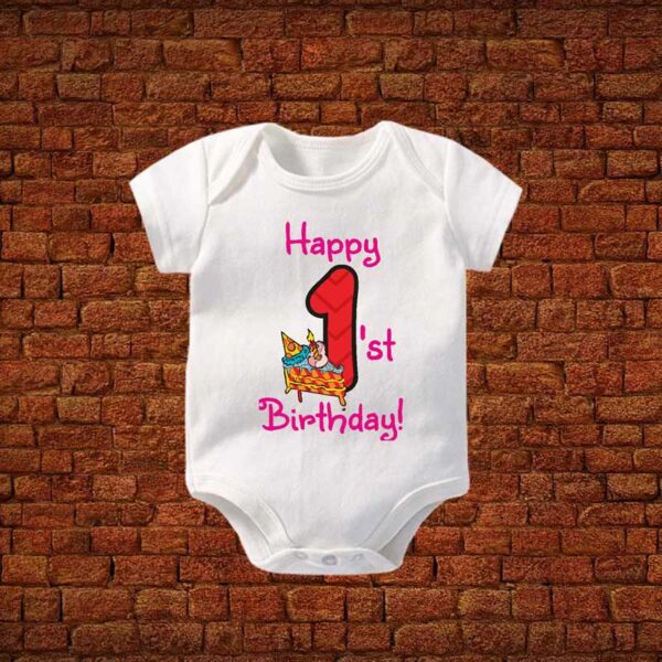 Happy-1st-birthday-Baby-Romper