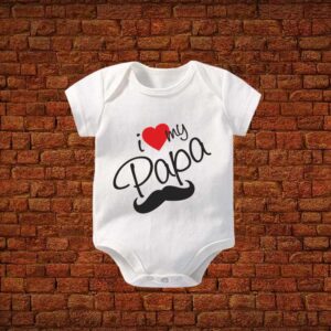 I Love My Papa Baby Romper