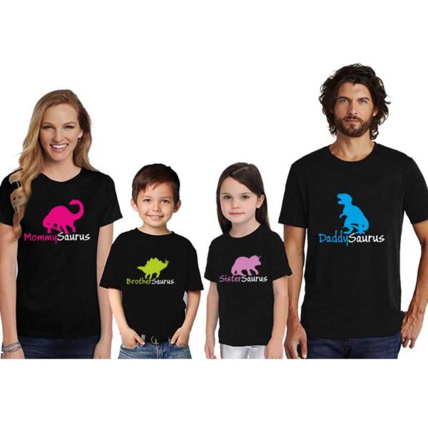 Mommy-Brother-Sister-And-Daddy-Saurus-Family-Tshirt