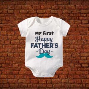 My First Fathers Day Swag Baby Romper