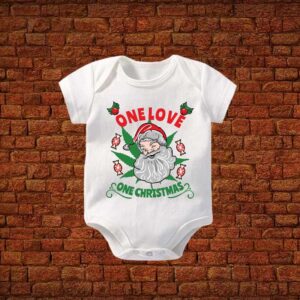 One Love One Christmas Baby Romper