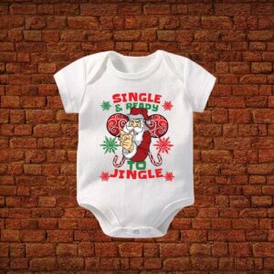 Single And Ready To Jingle Baby Romper