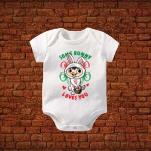 Some Bunny Loves You Baby Romper