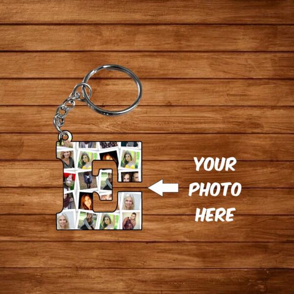 Wooden-Alphabet-Keychain-E