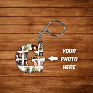 Wooden Alphabet Keychain G