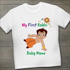 My First Rakhi Chota Bhim Tshirt With Name