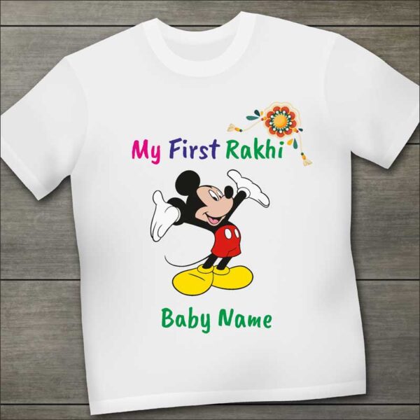 My-First-Rakhi-mickeyTshirt-with-baby-name