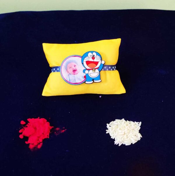 Customized-Kids-Photo-Rakhi-With-Doraemon-Cartoon